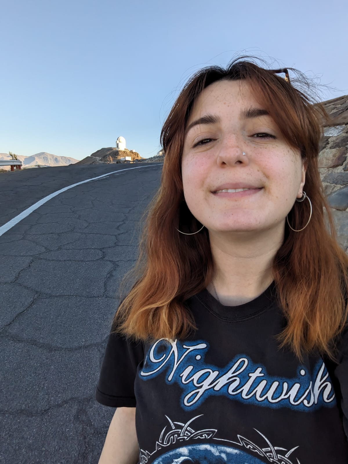 Me at NTT observing high-redshift quasar candidates