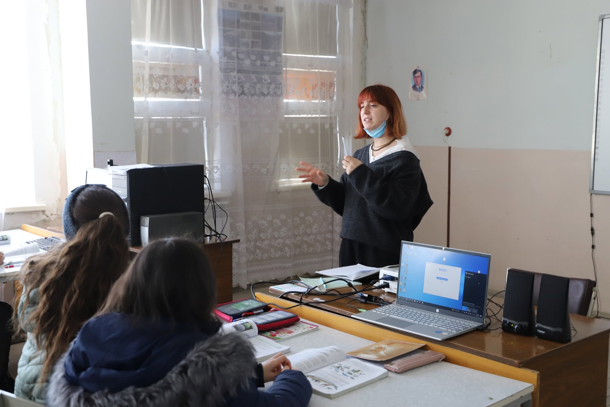 Teaching a class in Armenia